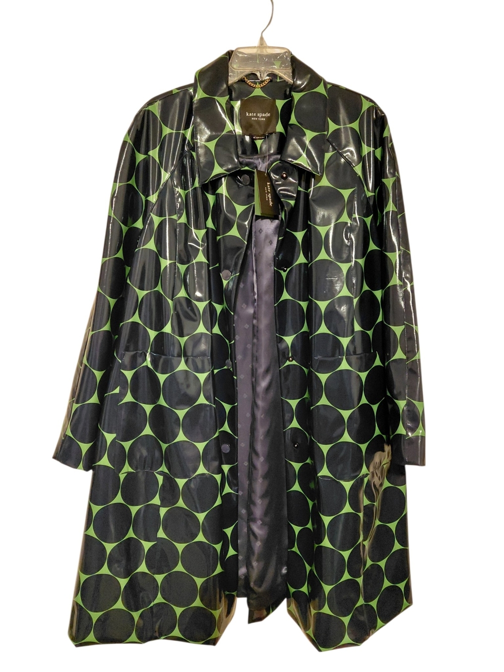 NWT Kate Spade Joy Dot Rain Coat XXL